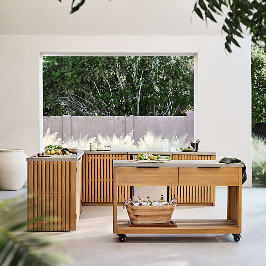 Carson Ash Wood Beverage Tub