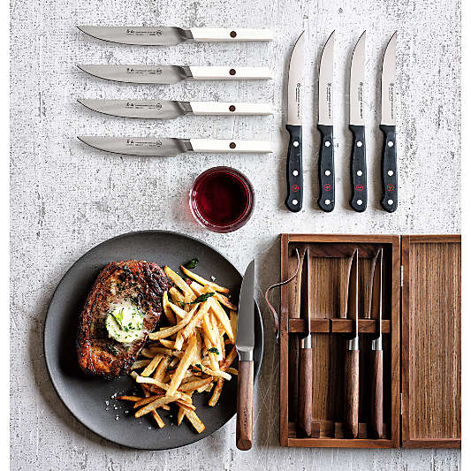 Wusthof ® Gourmet Black Steak Knives, Set of 4