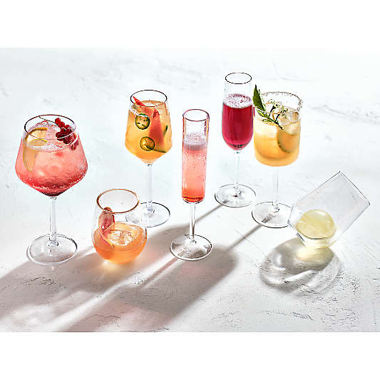 Edge Acrylic Champagne Glass