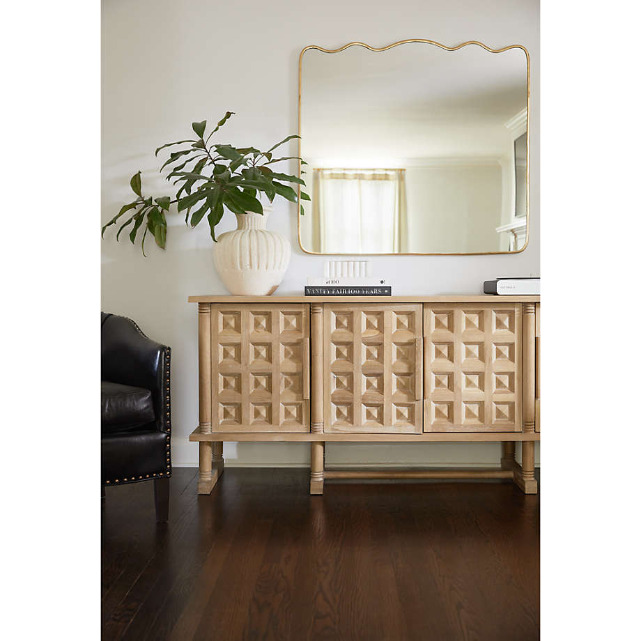 Oak wood hot sale media console