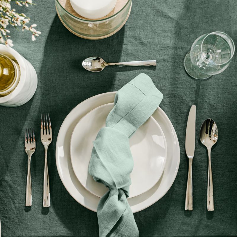 Marin White Dinner Plates, Set of 8