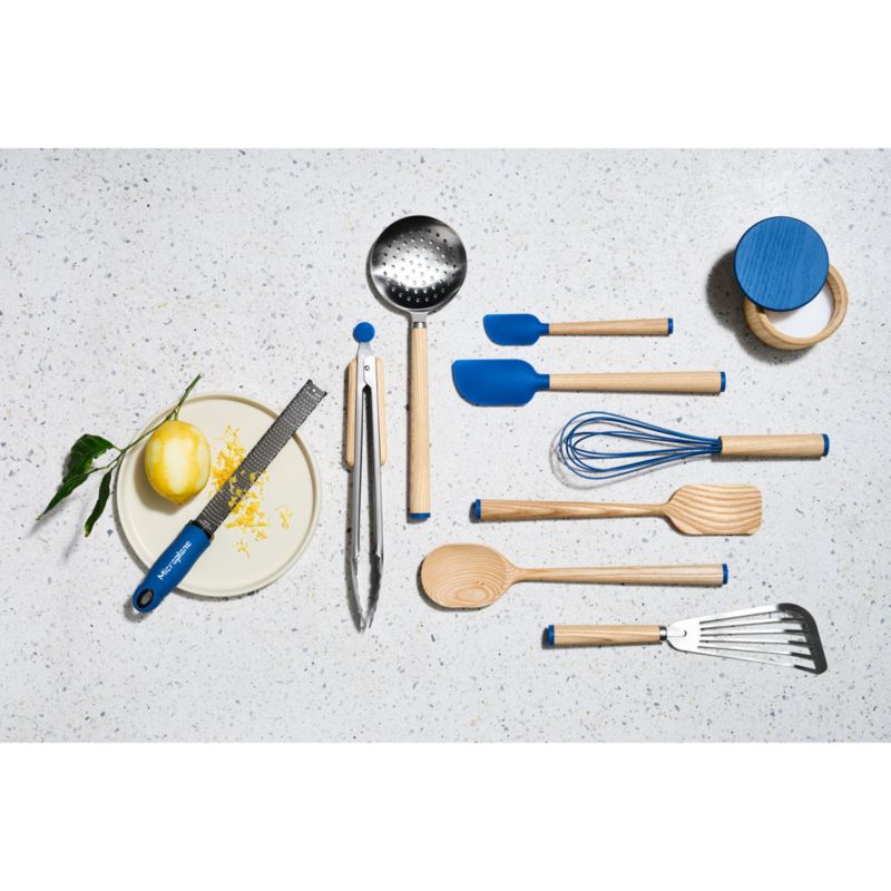 Wood and Blue Silicone Mini Spatula by Molly Baz + Reviews