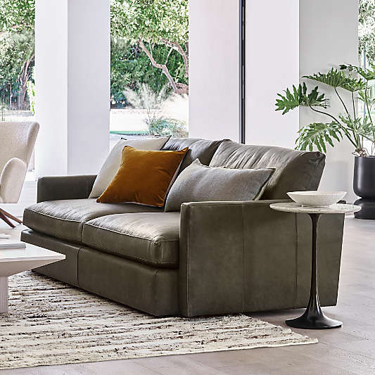 Lounge Leather Sofa (73"-105")