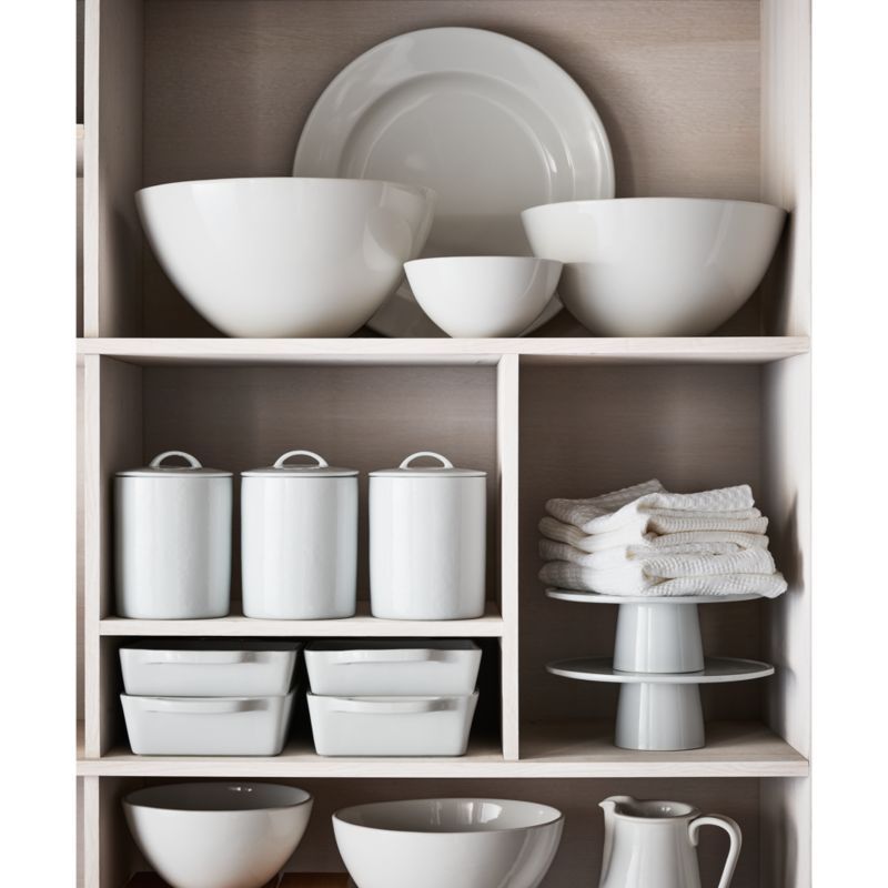 Marin White Large Pedestal Cake Stand