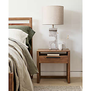  Eily Night Stand Bedside Table with Drawer Wooden Side