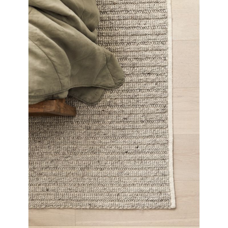 Prato Wool Oatmeal Beige Rug Swatch 12"x18" - image 7 of 8