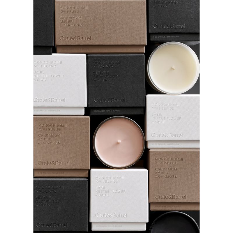 Monochrome No. 4 Suede 3-Wick Scented Candle - Cardamom, Amber and Oakmoss - image 7 of 14