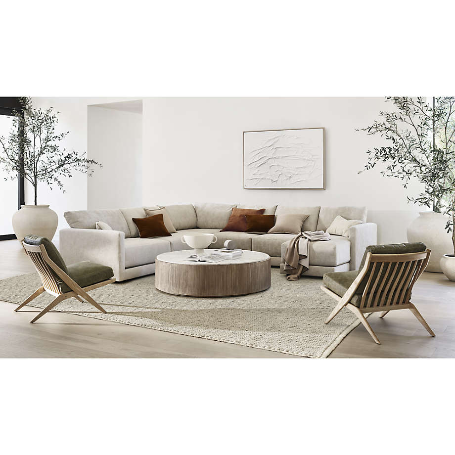 3 piece u sales shaped sectional