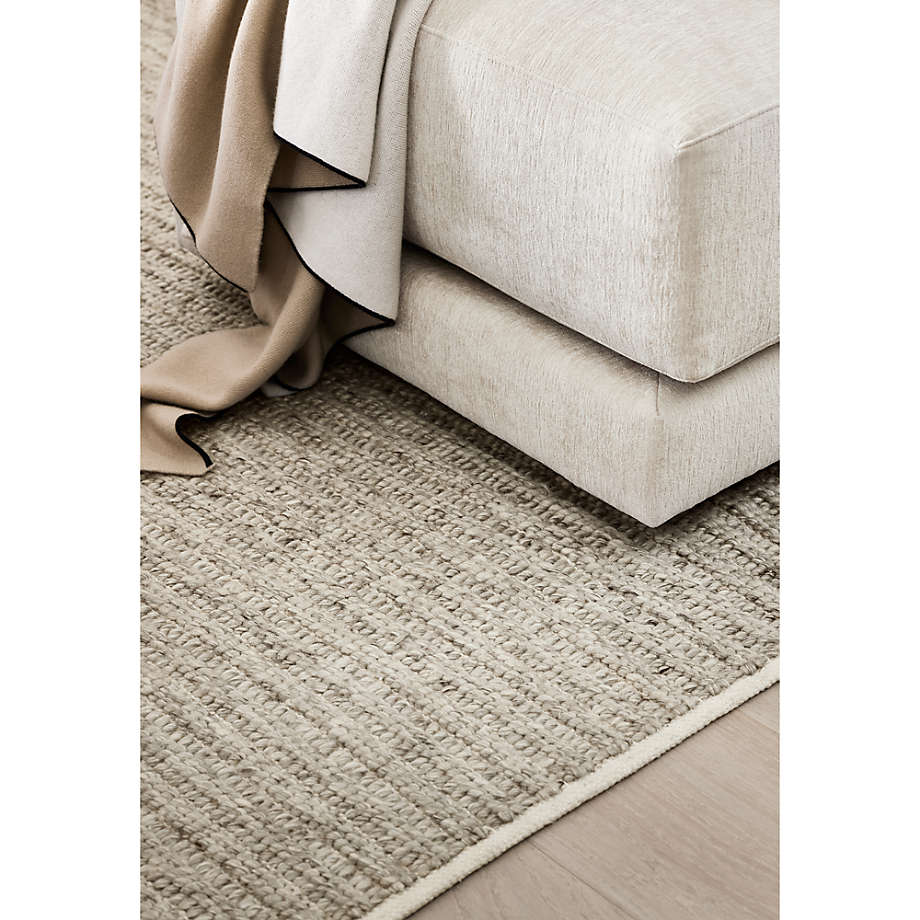 Lille Solid Bouclé Ivory Rug 12x18 Swatch