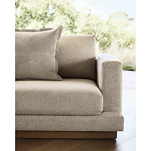 Crate and barrel beige couch discount