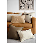 View Malmo Shearling 22"x15" Camel Tan Lumbar Pillow Cover - image 3 of 7