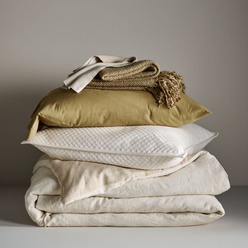 Organic Cotton Pampas Ivory King Bed Coverlet - image 3 of 8