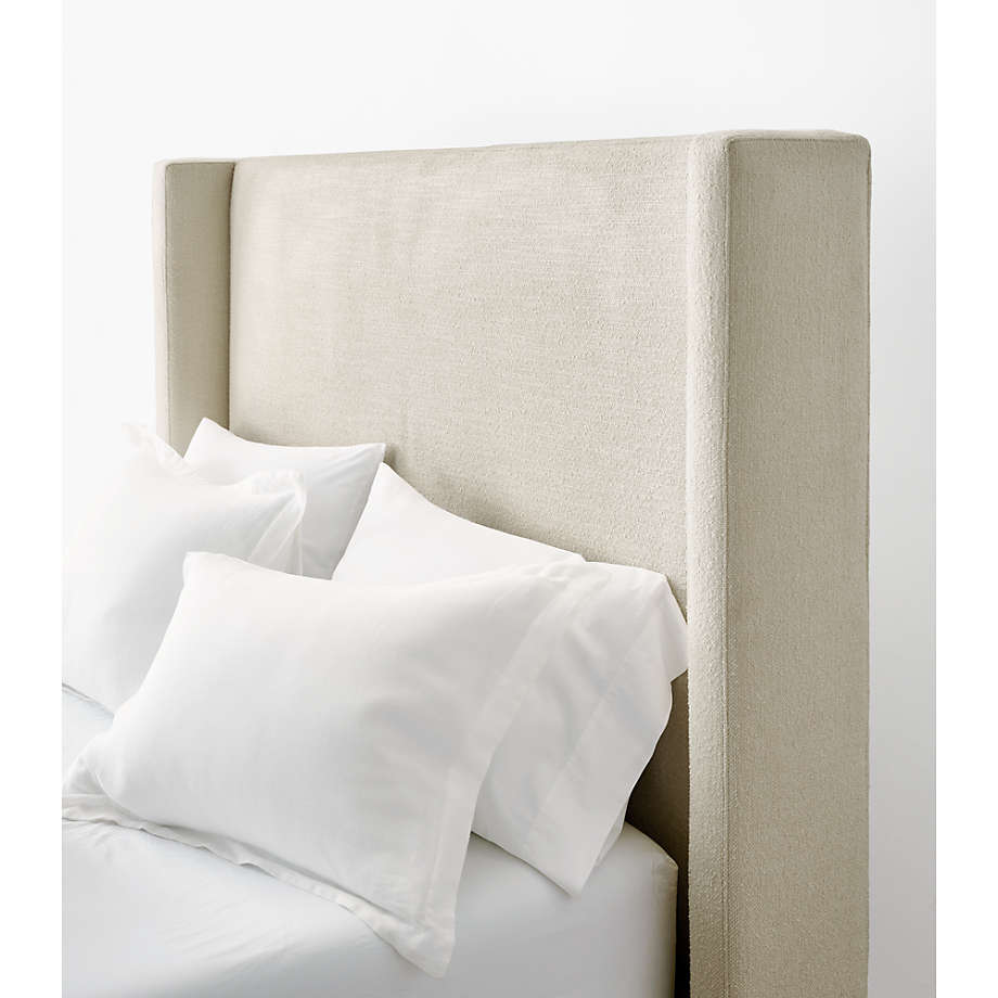 Ivory shop upholstered headboard