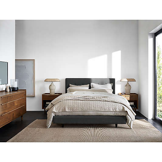 Tate 45" Upholstered Queen Bed