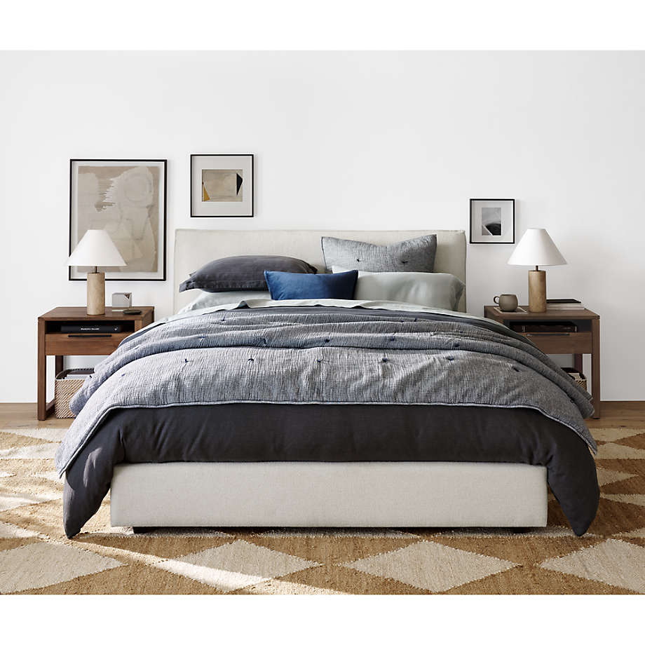 Lotus Upholstered King Bed with 41