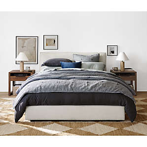King size bed frame deals crate and barrel