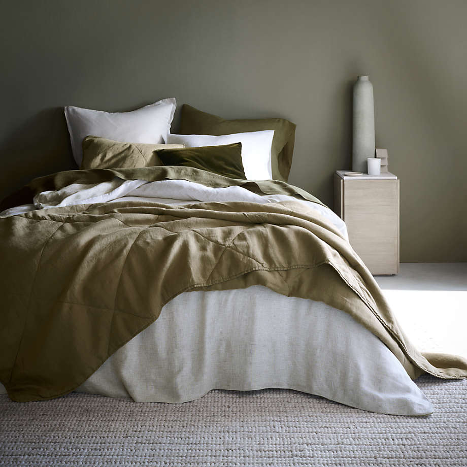 Olive on sale green bedding
