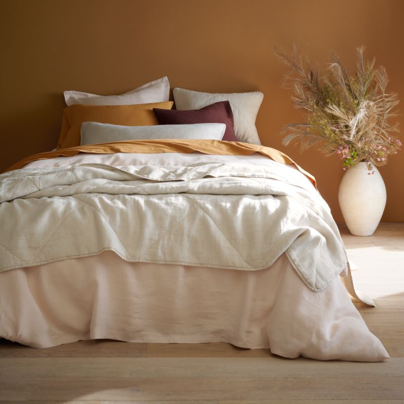 EUROPEAN FLAX ™-Certified Linen Warm Naturals Full/Queen Quilt - image 6 of 8