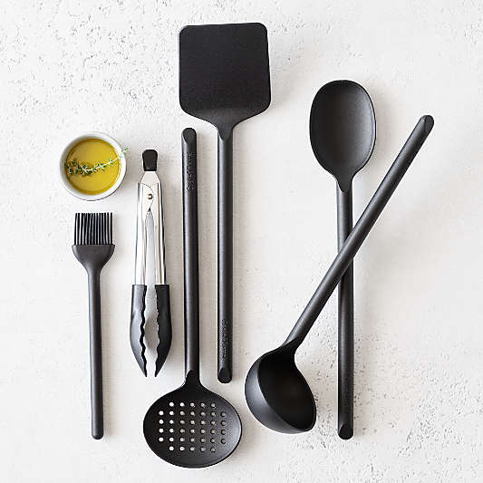 Crate & Barrel Black Nylon Utensils