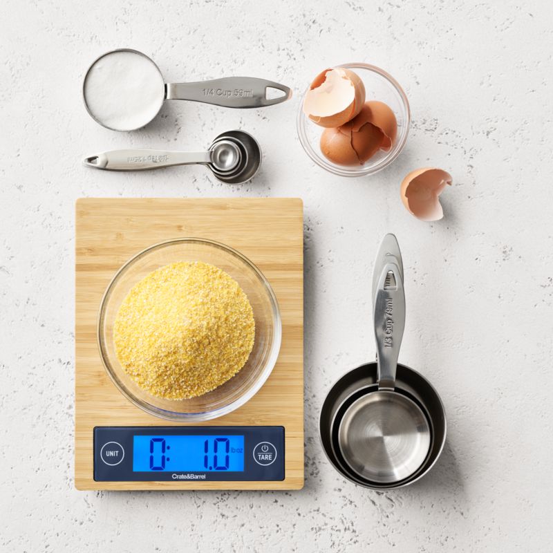 Crate & Barrel by Taylor Bamboo Digital Kitchen Scale + Reviews