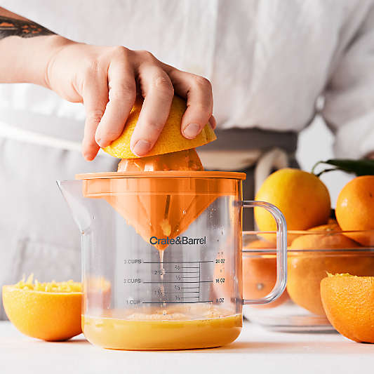 Crate & Barrel Dual Citrus Juicer with Measuring Cup