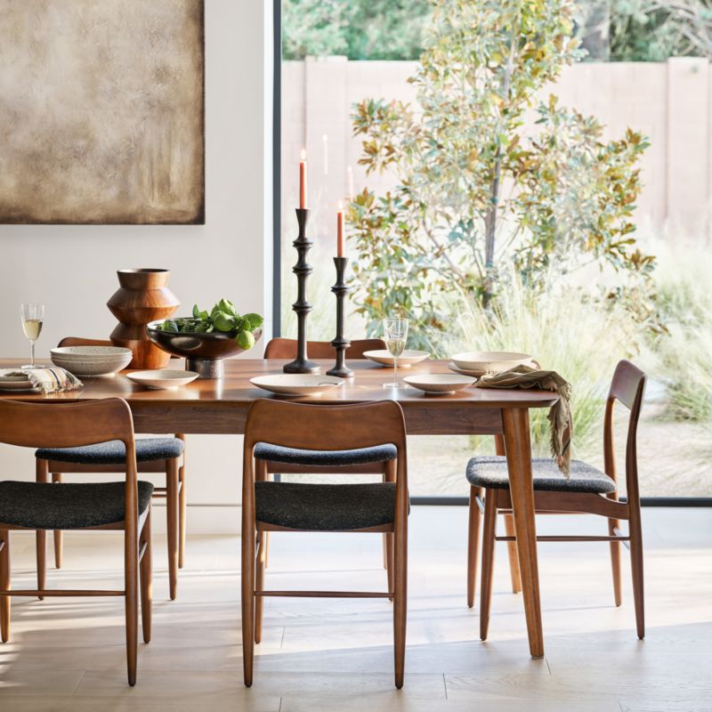 Tate Warm Brown Wood Dining Chair - image 3 of 9