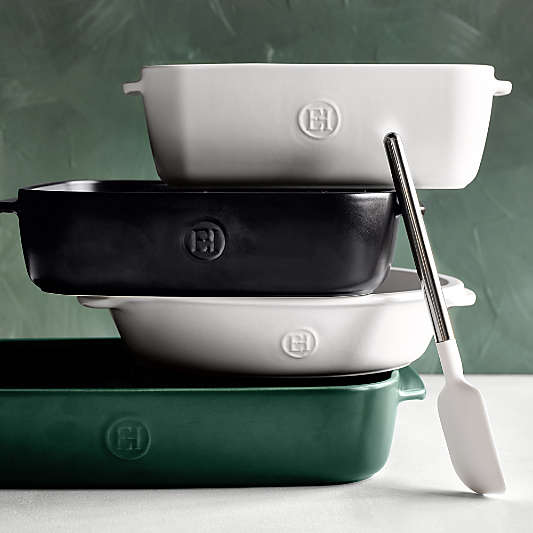Emile Henry x Crate & Barrel Cream Ceramic Loaf Pan