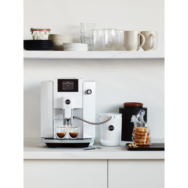 JURA ® E6 Piano White Espresso Machine - image 1 of 11