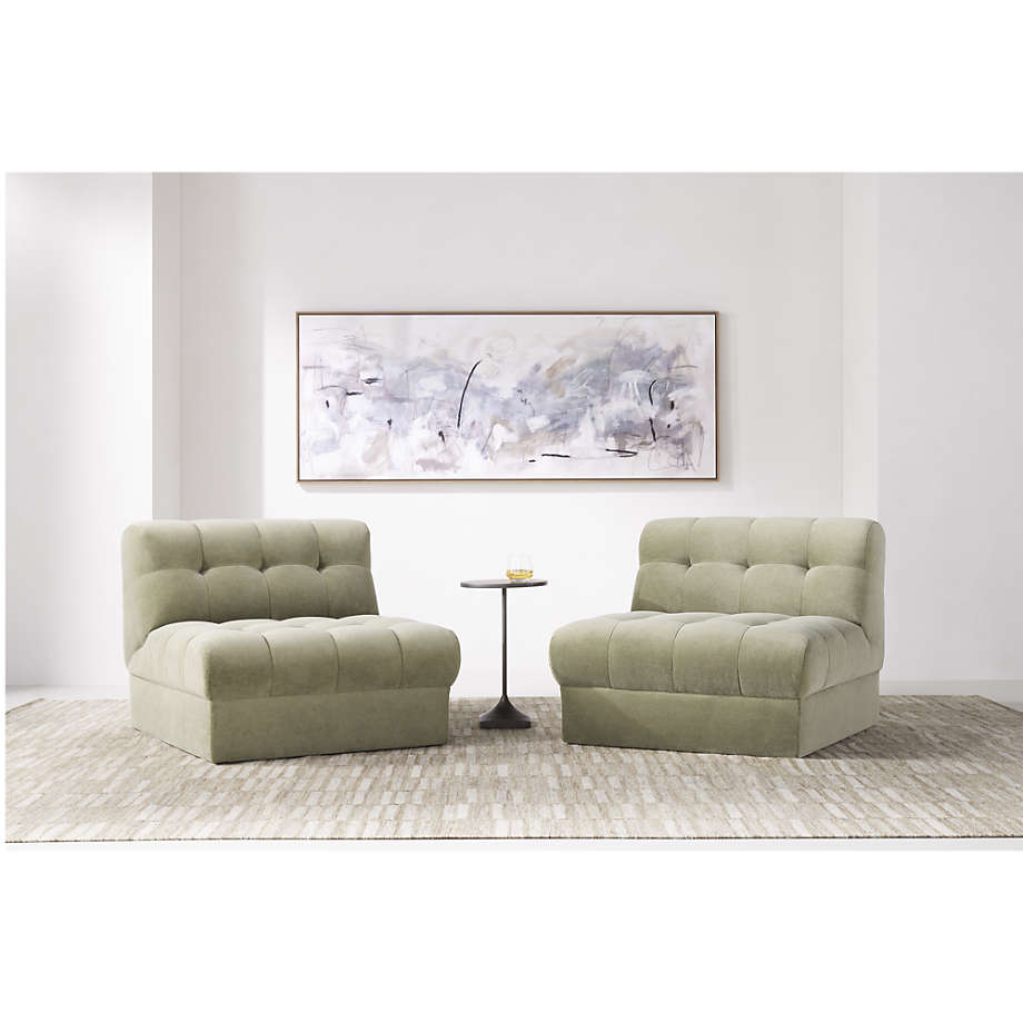 Chiltern Velvet Slipper Chair Crate Barrel Canada