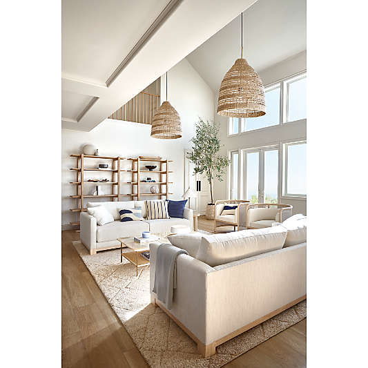 Gather Wood Base Sofa (77"-89")
