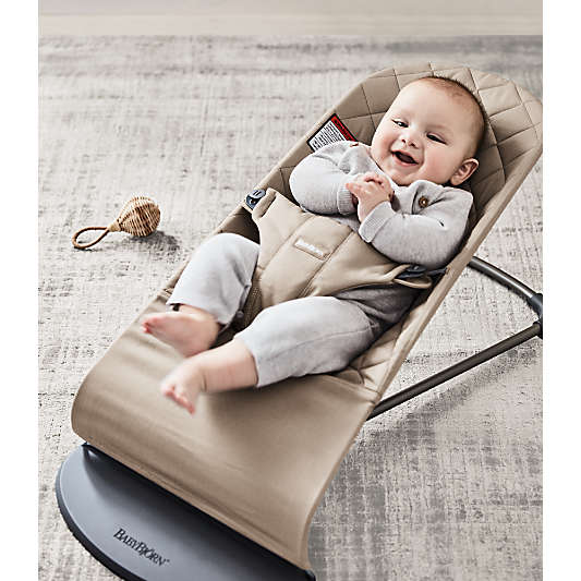 BABYBJÖRN™ Bouncer Bliss Woven Quilt Sand Grey Baby Bouncer Chair