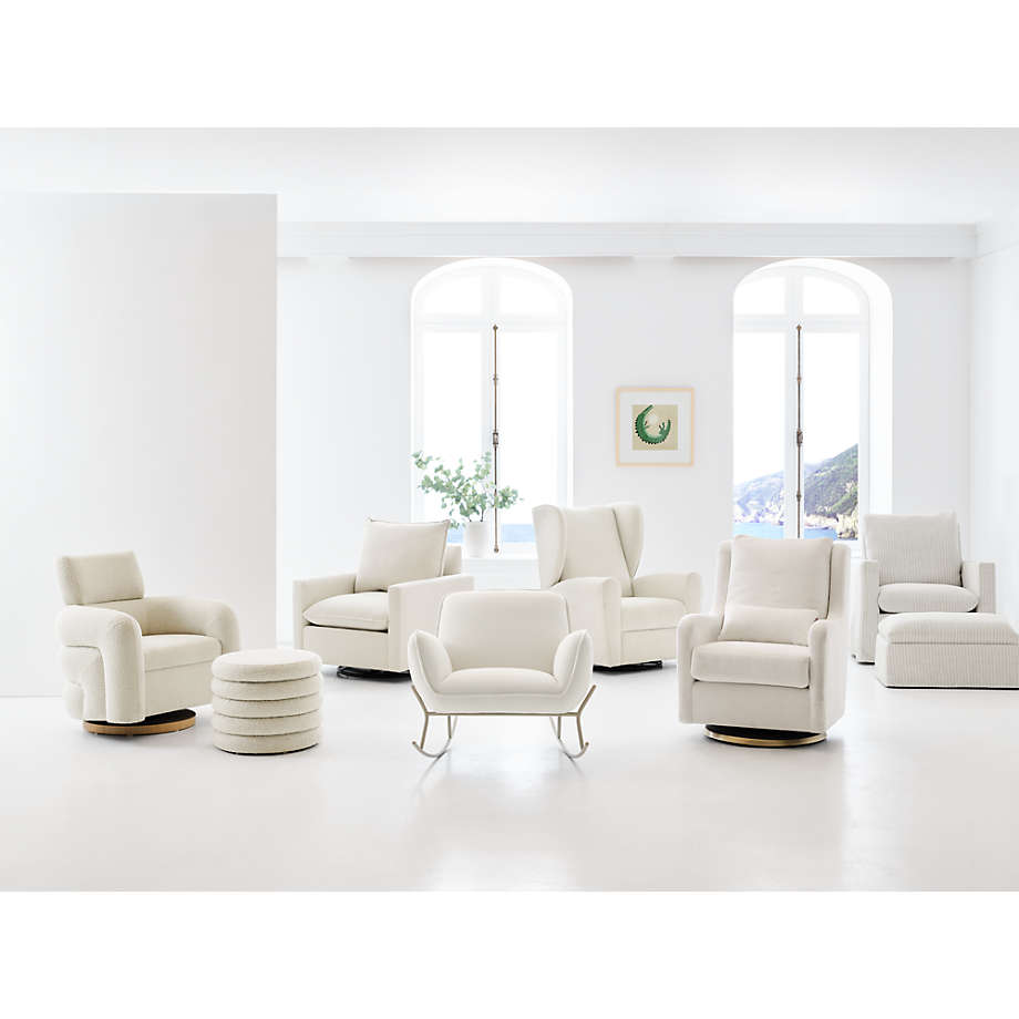 Leather glider rocker with ottoman hotsell