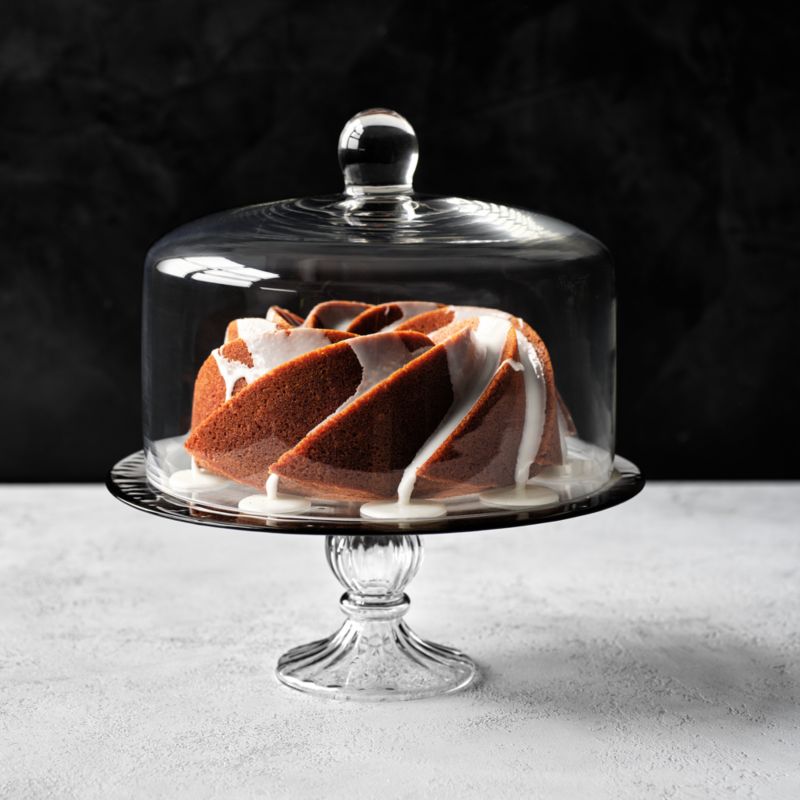 Claude Glass Cake Stand with Lid - image 1 of 3