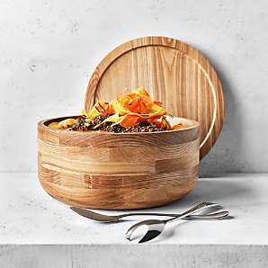 Bowls Of Mixed Fresh Organic Vegetables In Salad Bar Display Wood