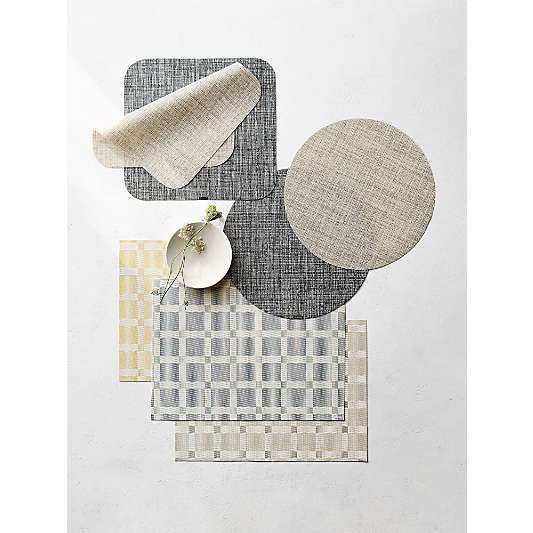 Chilewich ® Grey Rounded Square Crepe Placemat