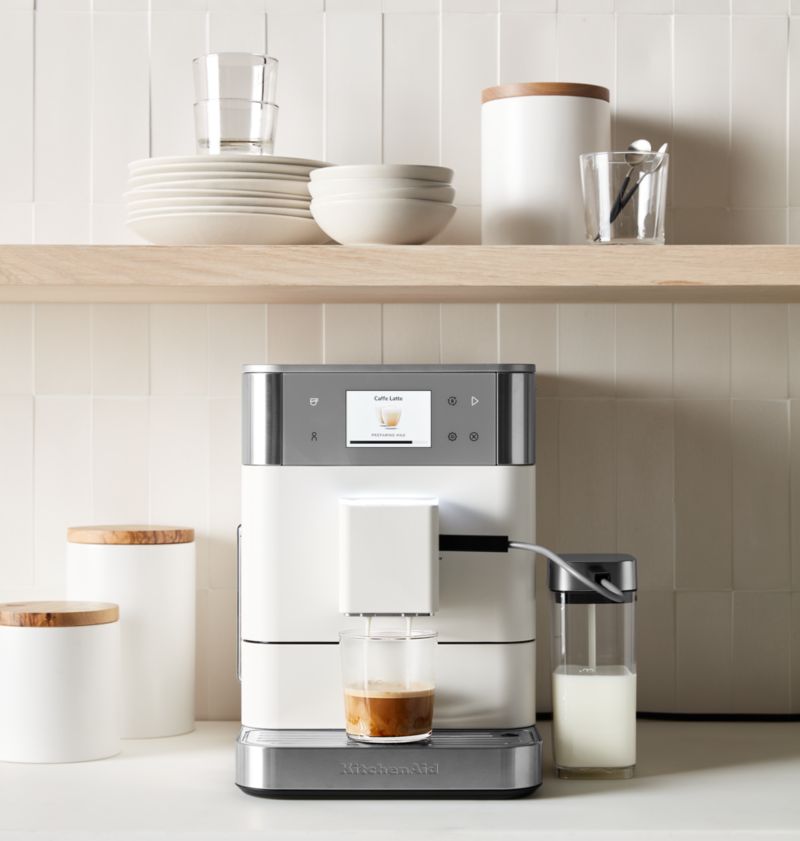 KitchenAid ® KF7 Fully Automatic Espresso Machine in Porcelain White - image 1 of 5