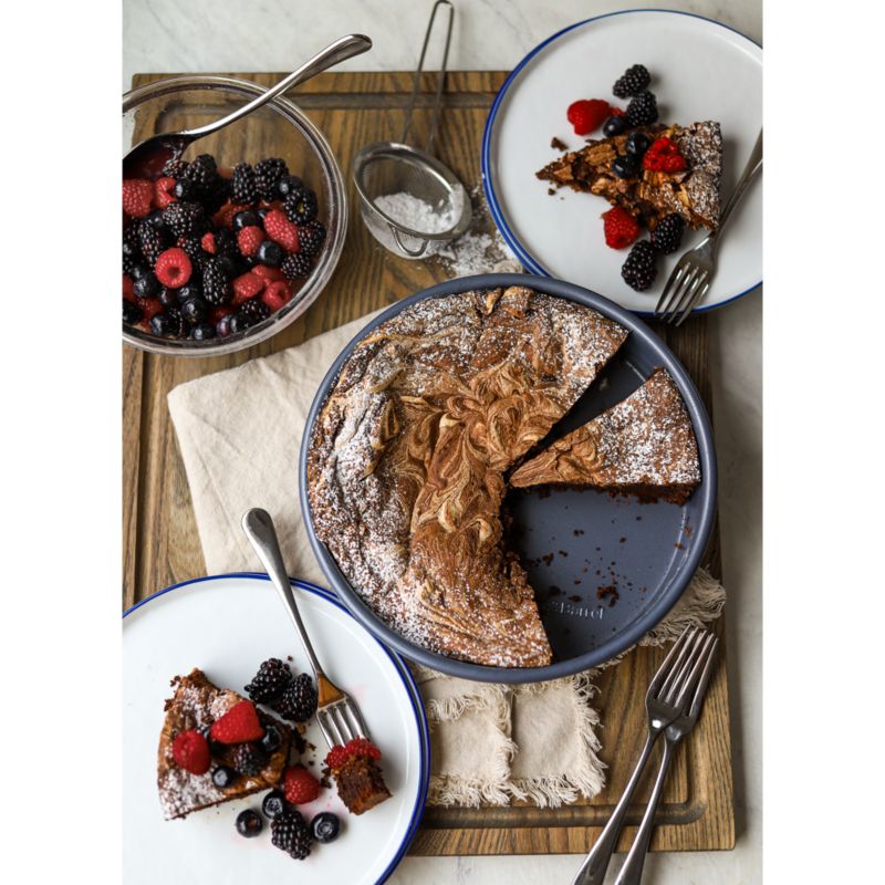 Crate & Barrel Slate Blue 9" Round Cake Pan - image 8 of 11