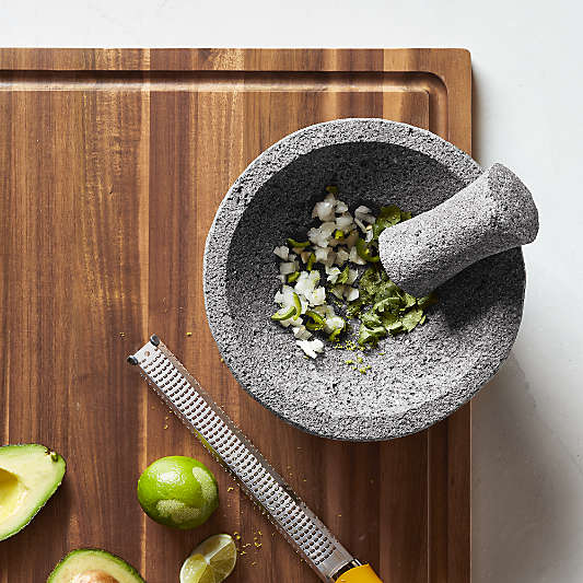 Crate & Barrel Acacia Edge-Grain Cutting Board
