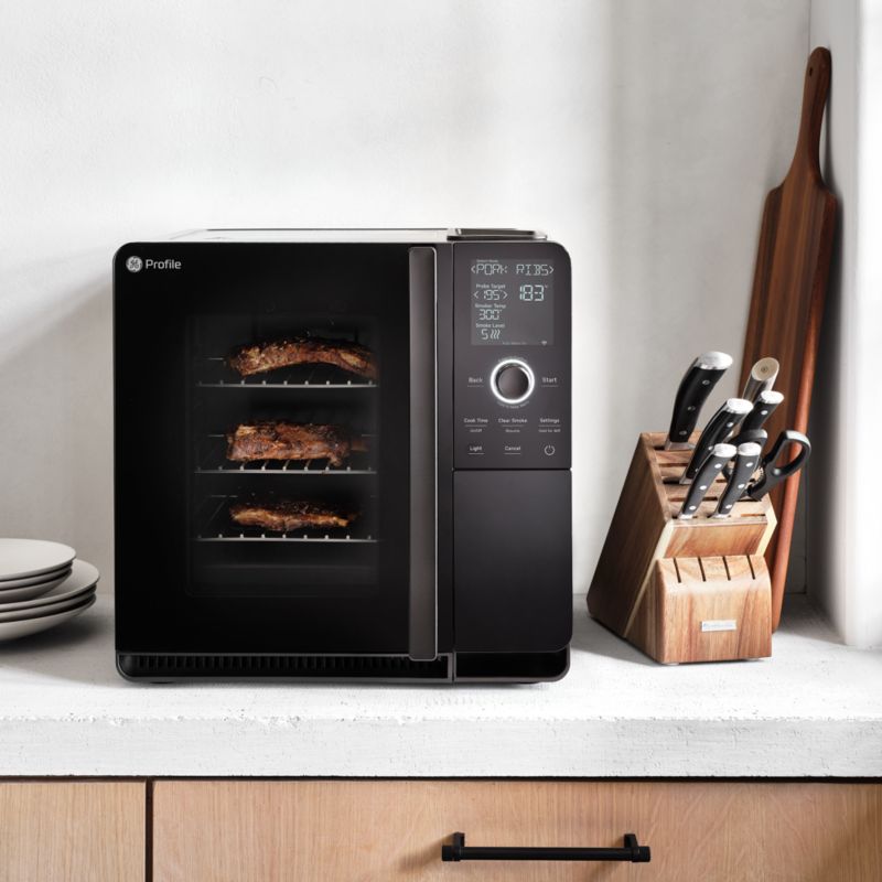 GE Profile Smart Indoor Smoker with Active Smoke Filtration, Precision  Smoke Control, 5 Smoke Settings, WiFi Connected, Electric, Wood Pellet BBQ