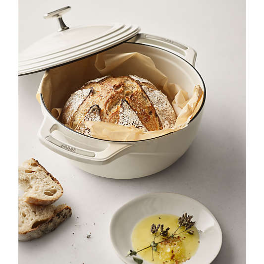 Lodge USA Enamel 4.5-Qt. Cast Iron Dutch Oven in Cloud White