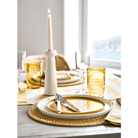 Artesia Round Natural Woven Rattan Placemat