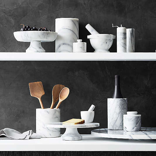 French Kitchen Marble Utensil Holder