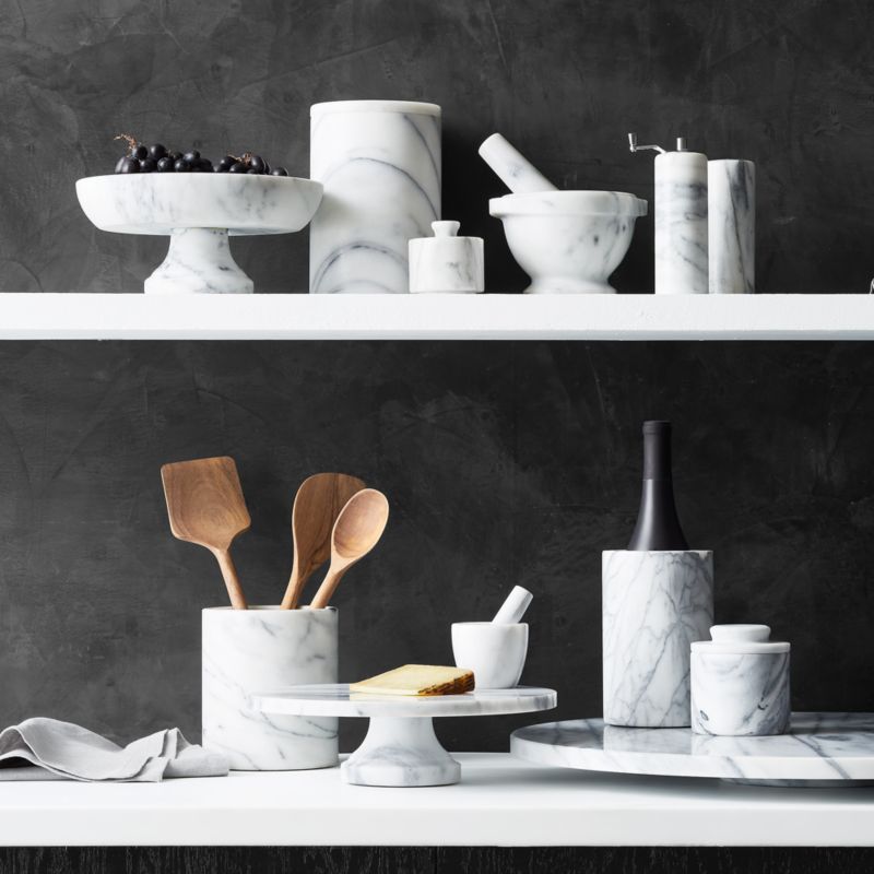 French Kitchen Marble Fruit Bowl