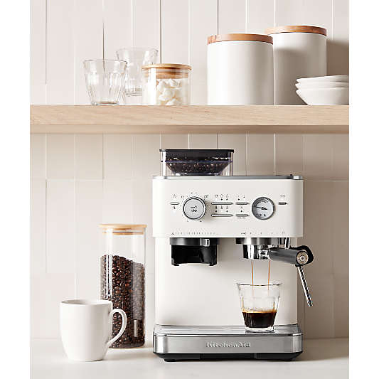 KitchenAid ® Semi-Automatic Espresso Machine in Porcelain White