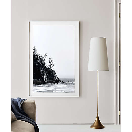 Seguin Brushed Metal Floor Lamp 67.5"
