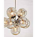 Etienne Glass Chandelier Light + Reviews | Crate & Barrel