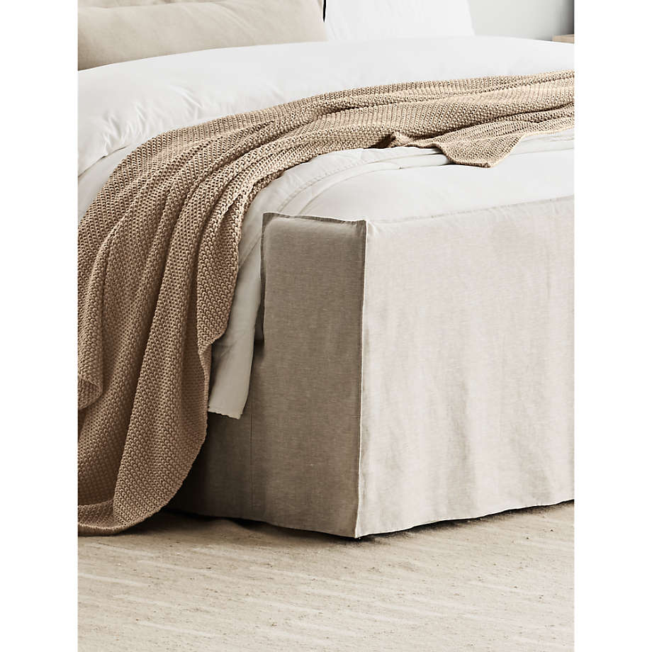 Favorite Washed Organic Cotton White Eyelash Standard Bed Pillow Sham +  Reviews