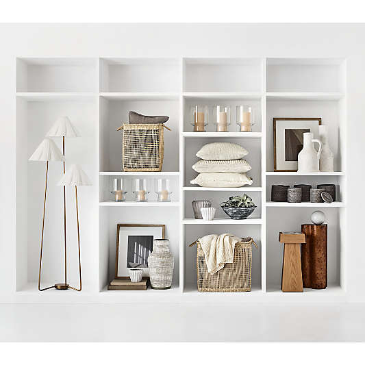 Alva Brass Metal 3-Light Floor Lamp 71"