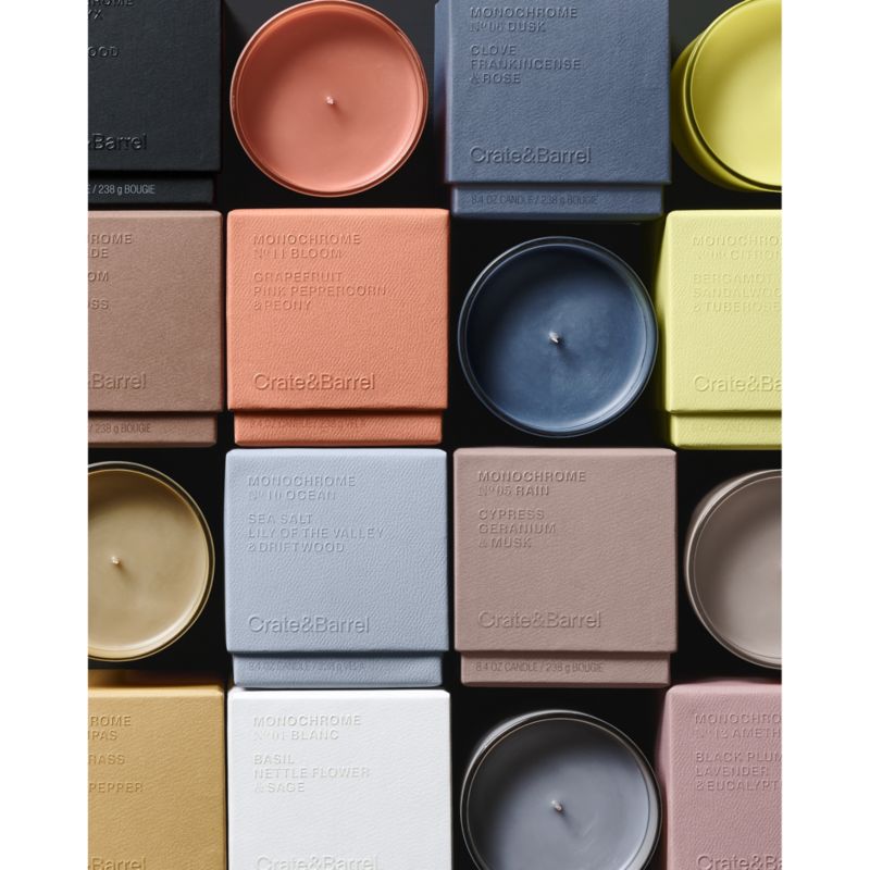 Monochrome No. 4 Suede 3-Wick Scented Candle - Cardamom, Amber and Oakmoss - image 9 of 14