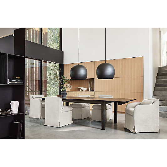 Belmar Midnight Slipcovered Dining Armchair